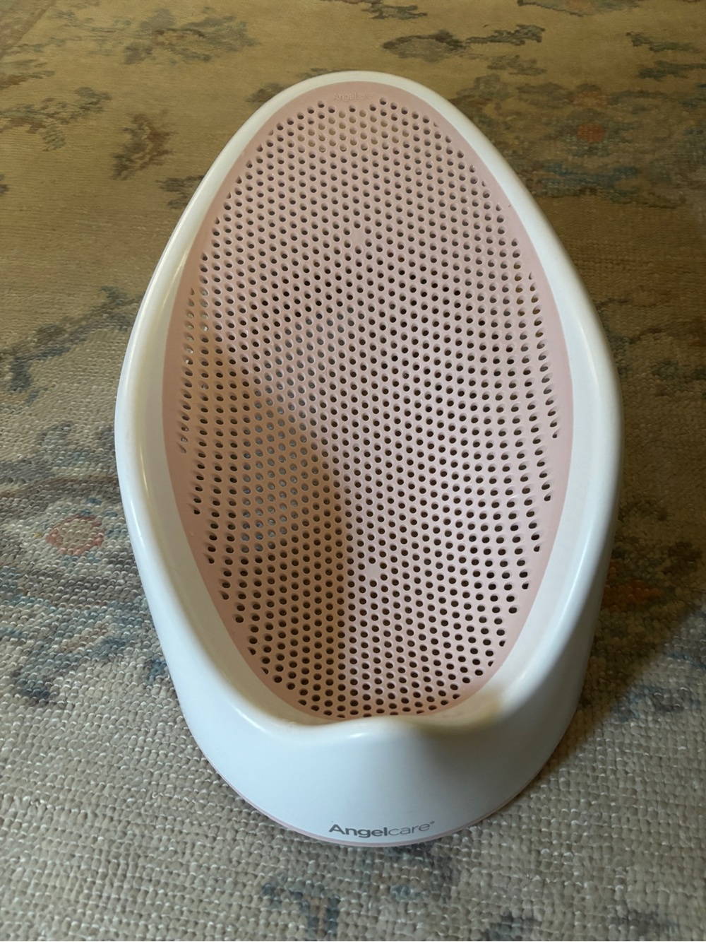 Angelcare Pink Infant Bath Support - Soft Non-Slip Baby Bath Seat